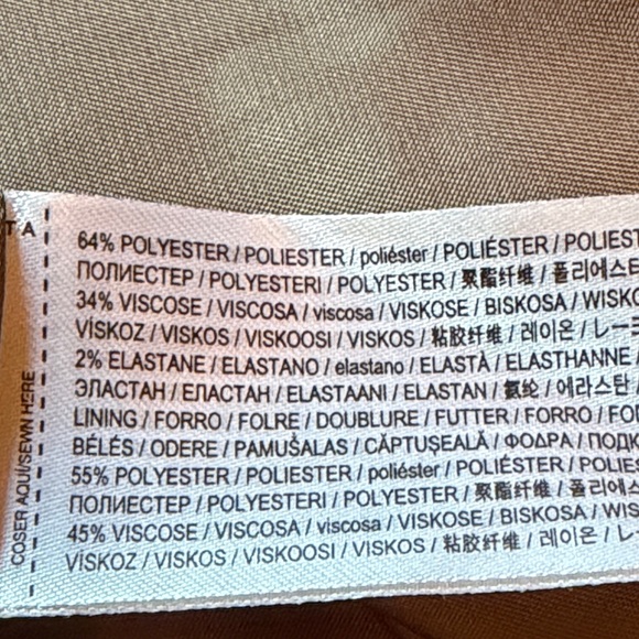 Mango Beige Plaid Check Skirt With Slit/NWT/10 (EU 42) - Picture 13 of 16